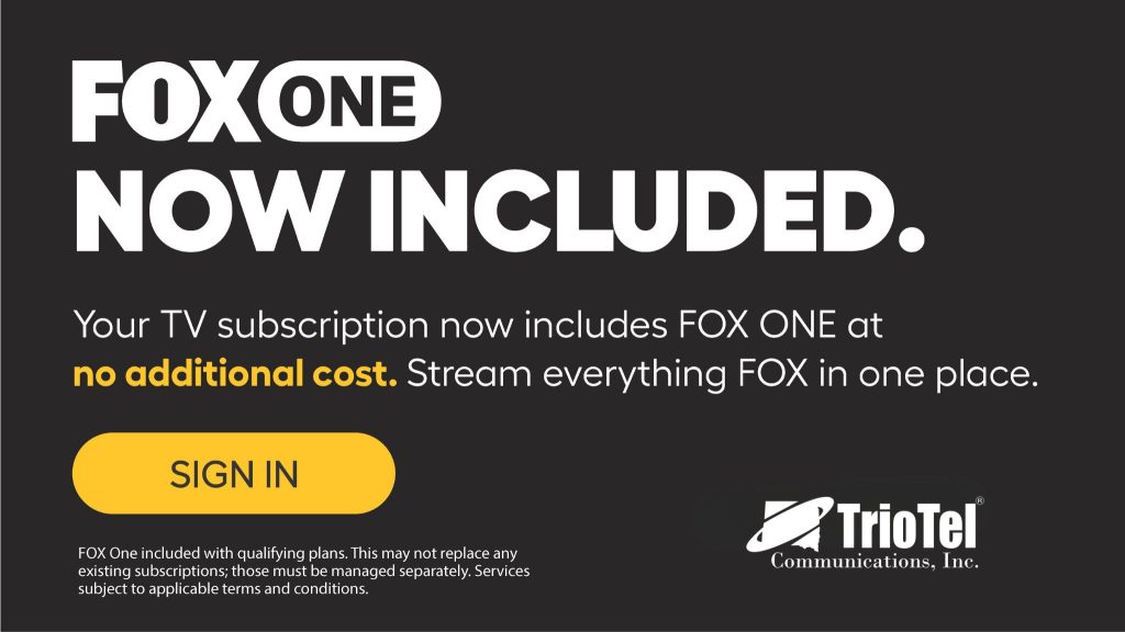 Fox One Available to TrioVision Users - TrioTel